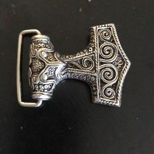 Thor’s hammer belt buckle